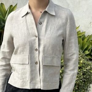 Talbots Women’s Blazer Size 12 – Irish Linen Vintage Classic Cottagecore